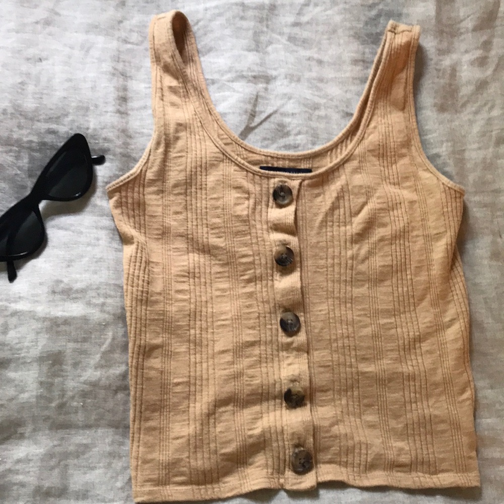AE YELLOW CROP TANK TOP! Xs